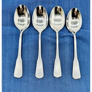 Oneida Colonial Boston Minute Man Stainless Soup‎ Place Spoon 6 3/4" Lot of 4